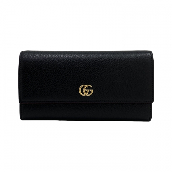 ◆당일◆26SS GG 마몽 바이컬러 컨티넨탈 장지갑 블랙/레드 456116 AAE5F 1062