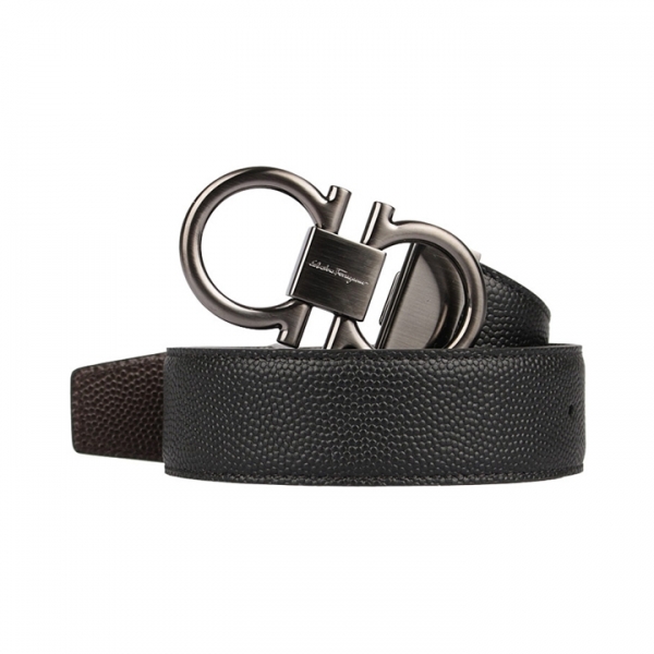 ◆당일◆26SS 더블 간치니 양면 벨트 블랙/브라운 67-9938 0698949