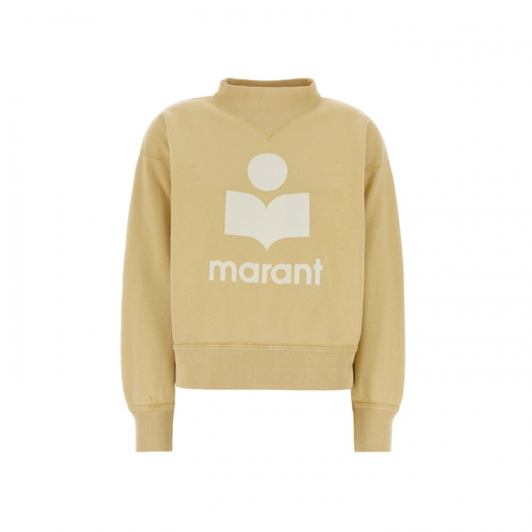 ◆당일◆26SS 모비 MOBY 벨벳 로고 맨투맨 라이트오크 SW0003FA D1M04E 10LC