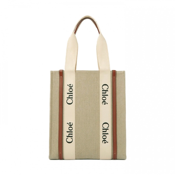 ◆당일◆25FW 우디 로고 토트백 세피아 브라운 CHC24SS366I26 27S