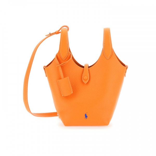 ◆당일◆26SS 포니 로고 플레이 레더 토트&크로스백 오렌지 428944657 002