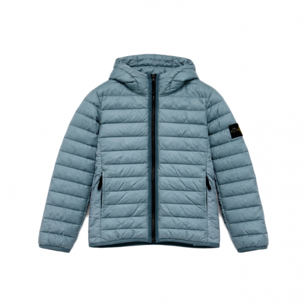 ◆키즈◆여성 와펜 패치 후드 경량패딩 파우더블루 L1S16 4100009 S0024 V004A
