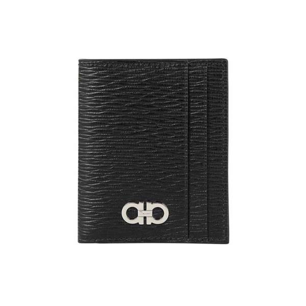 ◆당일◆26SS 더블 간치니 투톤 반지갑 블랙/레드 66-0371 0740946