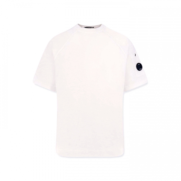 ◆당일◆26SS 렌즈 와펜 라이프 플리스 반팔 티셔츠 화이트 20CMSS034A 002246G 103