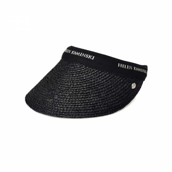 ◆당일◆26SS 비앙카10 라피아 바이저햇 차콜/블랙 HAT52491 BIANCA 10 CHARCOAL BLACK