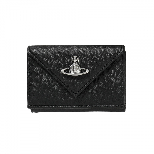 26SS ORB 로고 엔벨로프 사피아노 반지갑 블랙 5115002EW S0021 N401