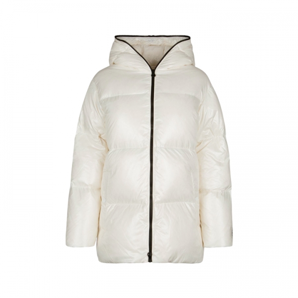 ◆당일◆25FW 칼리아 CALLIA 로고 패치 후드 패딩 자켓 화이트 VDDJ95936K0001 WHS