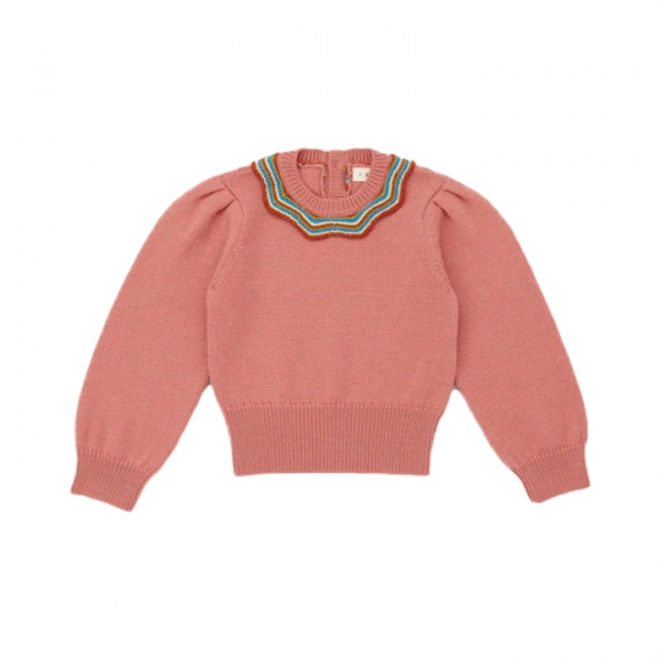 ◆키즈◆키즈 셰브론 엘리자베스 풀오버 니트 로즈우드 K1134F25 641