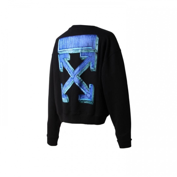 ◆15주년◆마커 펜 애로우 맨투맨 블랙 OMBA035E20FLE002 1045