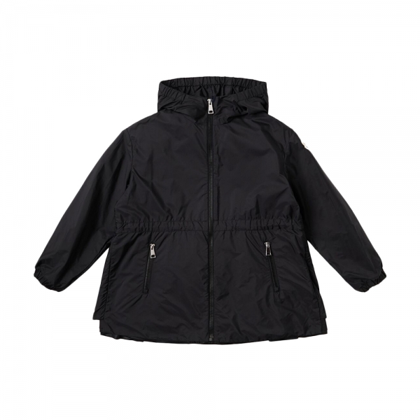 키즈 웨테 WETE 로고 패치 백 플리츠 후드자켓 블랙 1A000 84 53A5E 999