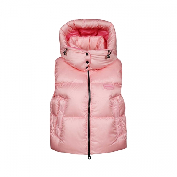 ◆당일◆25FW 빈데미아트릭스 VINDEMIATRIX 후드 패딩조끼 네온핑크 VDDV01325K0001 COL