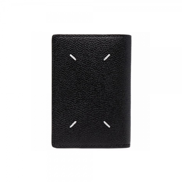 26SS 스티치 로고 바이폴드 카드지갑 블랙 S55UI0203 P4745 T8013