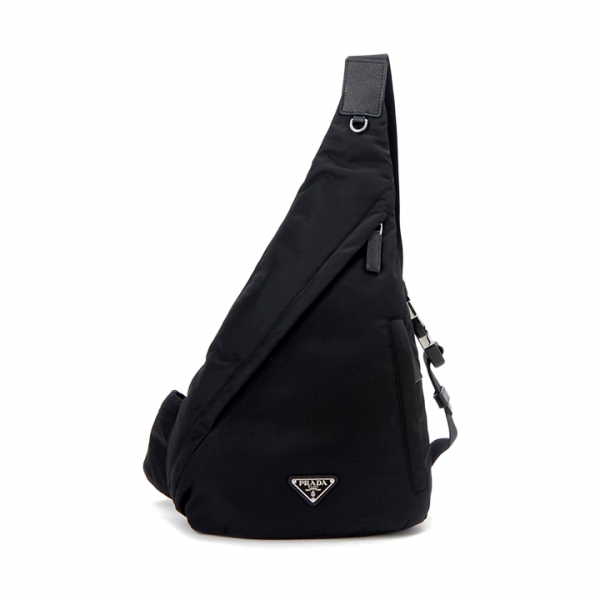 ◆당일◆26SS 삼각 로고 슬링백&백팩 블랙 2VZ092 2DMG F0002