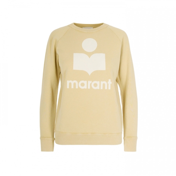 ◆당일◆26SS 밀리니 MILLYNY 벨벳 로고 맨투맨 라이트오크 SW0160FA D1M04E 10LC