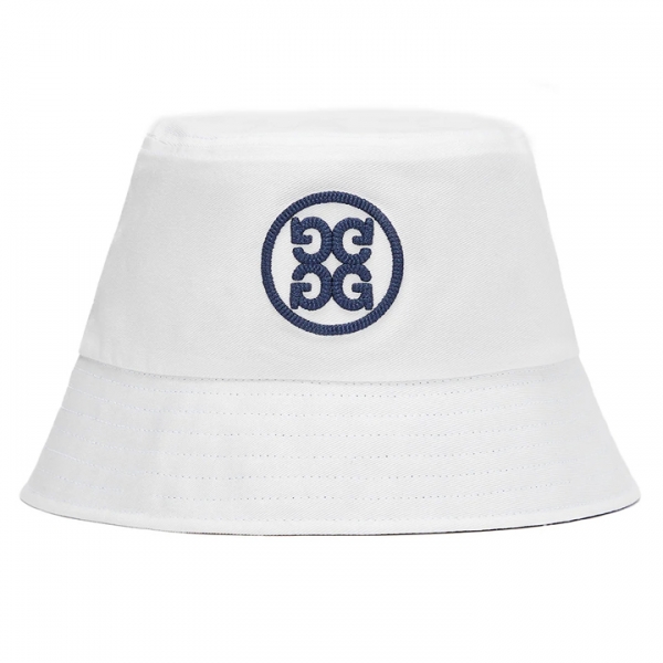 ◆당일◆25SS 로고 자수 리버서블 버킷햇 화이트/네이비 GMH000038 S/TWT