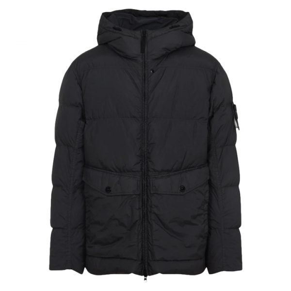 ◆당일◆25FW 가먼트다이 크링클 랩스 후드 패딩자켓 블랙 K2S15 4100011 S0A23 V0029