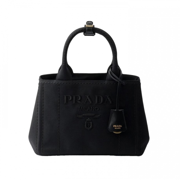 ◆당일◆26SS 로고 자수 캔버스 토트&숄더백 블랙 1BG464 2CYA F0002