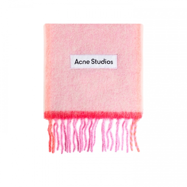 ◆당일◆25FW FN-UX 시그니처 로고 울 머플러 핑크 CA0290 415