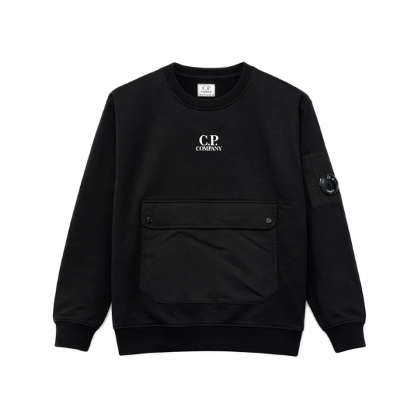 ◆키즈◆여성 렌즈 와펜 포켓 맨투맨 블랙 20CKSS060C 00LCC02 999