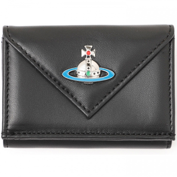 ◆당일◆23FW ORB 로고 엔벨로프 반지갑 블랙 51150009 L001L N403