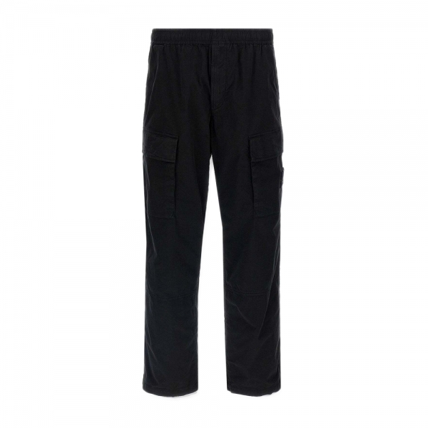 26SS 와펜 패치 오가닉 코튼 밴딩 카고팬츠 블랙 L1S15 3100020 S0A10 V0029