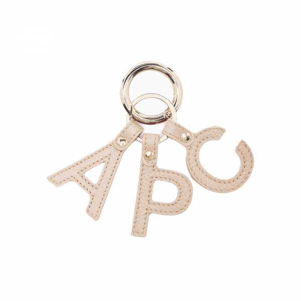 ◆당일◆26SS 시그니처 로고 레터 키링 크림 PXAWV F63656 AAH