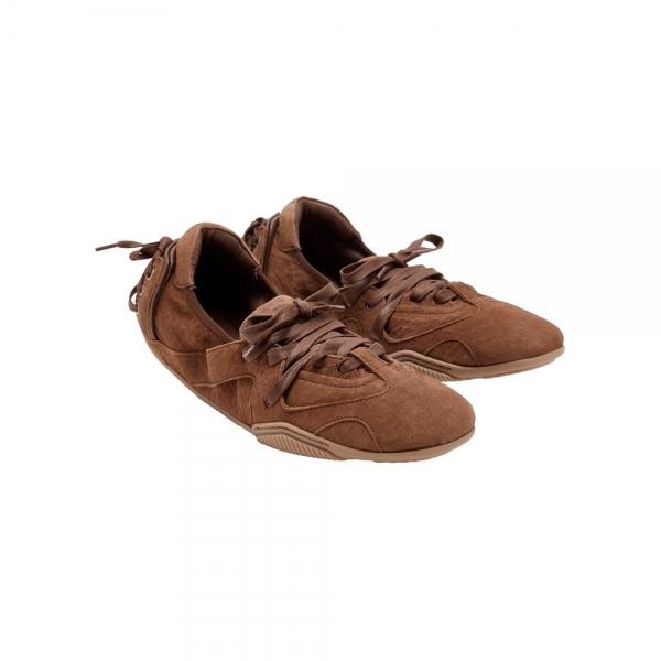 26SS 스웨이드 레이스업 로우탑 스니커즈 브라운 AD0848 700