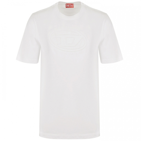 ◆당일◆25SS T-ADJUST-BIGOVAL 로고 티셔츠 화이트 A17402 0NJBM 100