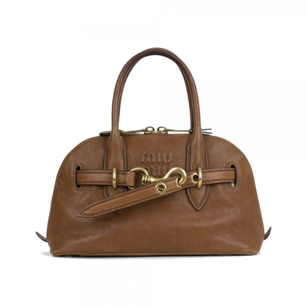 26SS 엠보로고 아방뛰르 나파레더 탑 핸들 토트백 오크 5BB169 2BBL F0316