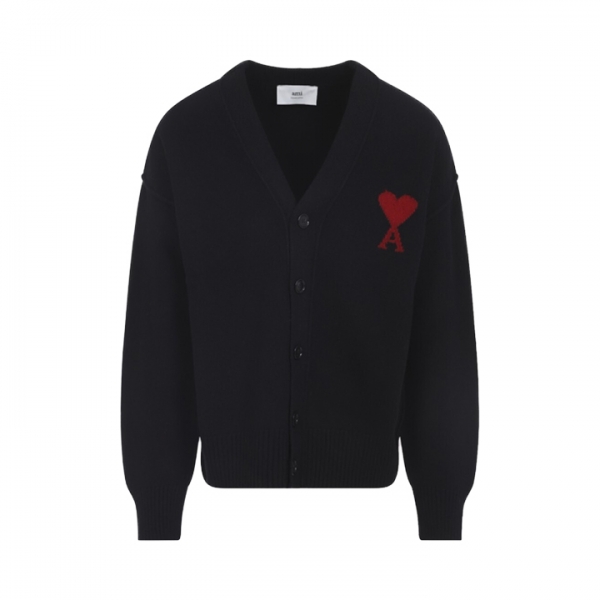 ◆당일◆26SS 하트 로고 울 가디건 블랙 UKC367 018 009