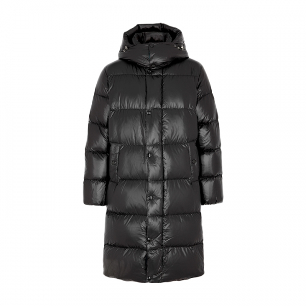 ◆당일◆25FW 티마보 TIMAVO 로고 패치 후드 패딩 자켓 블랙 VUDJ08526K0001 BKS