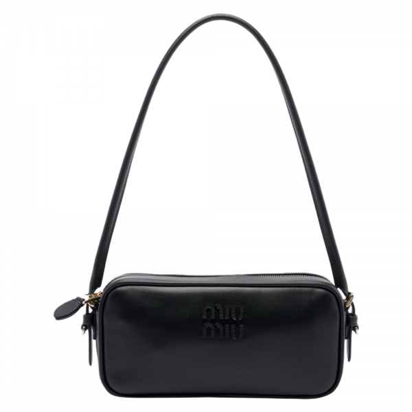 ◆당일◆25FW 로고 레더 파우치 숄더백 블랙 5NE024 AF8W F0002