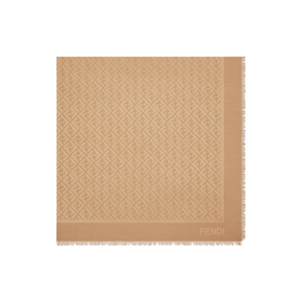 26SS 울 실크 블렌드 스카프 카멜 FXT069 AJW7 F0QB8