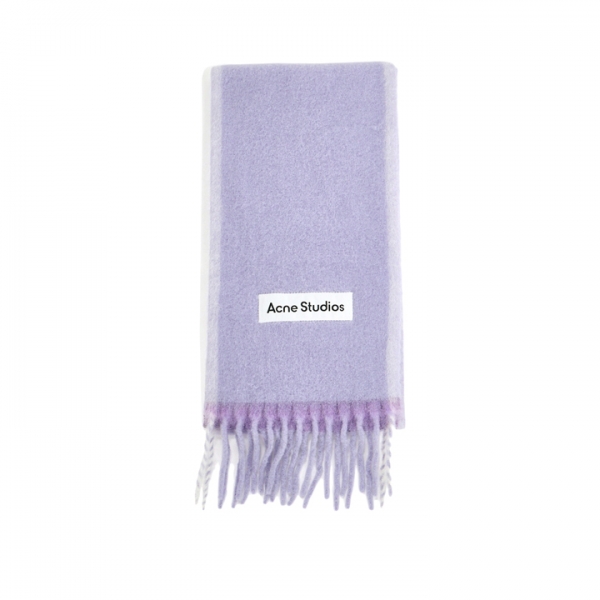 ◆당일◆25FW FN-UX 시그니처 로고 울 머플러 라일락/화이트 CA0290 AFF