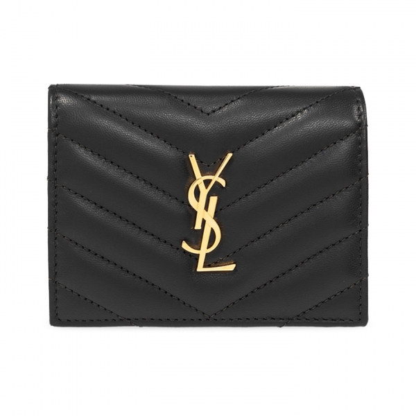 ◆당일◆25FW 금장 모노그램 마틀라세 코인 반지갑 블랙 668290 AAA44 1000