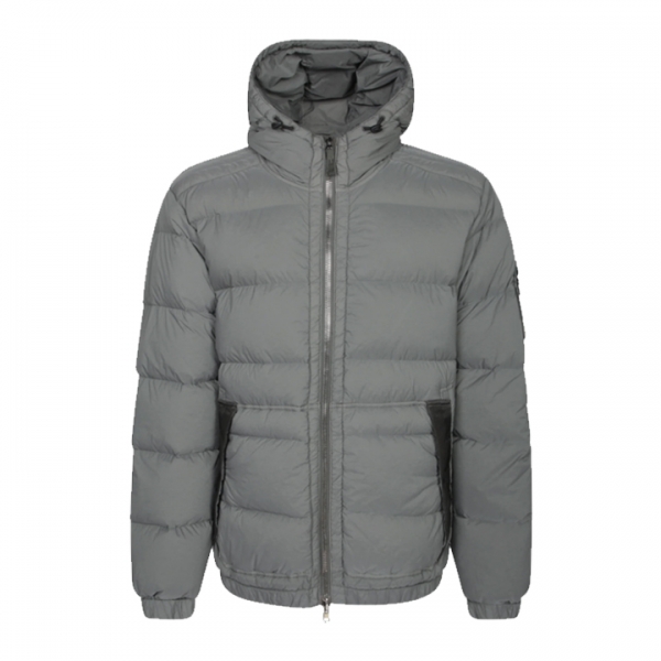 ◆당일◆25FW 와펜 심리스 터널 나일론 후드 패딩자켓 그레이 K2S15 4100040 S0028 V006B