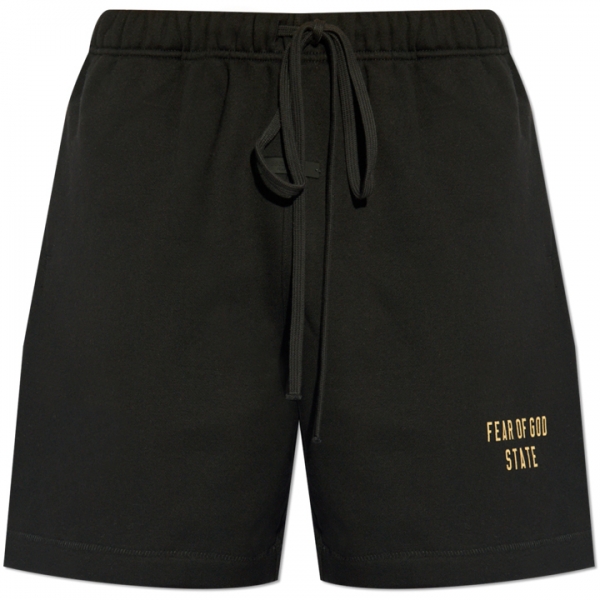 ◆당일◆25SS 에센셜 로고 사커 기모 숏팬츠 블랙 160BT242000F BLACK