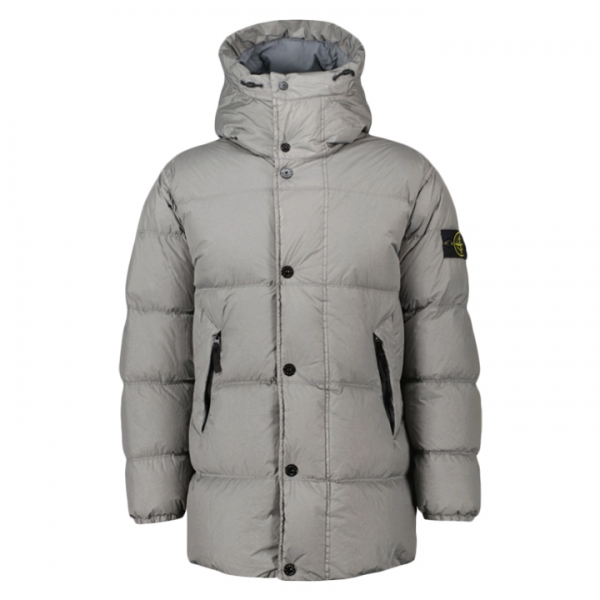 ◆당일◆25FW 와펜 가먼트다이 크링클랩스 후드 패딩자켓 그레이 K2S15 4100012 S0A23 V006B