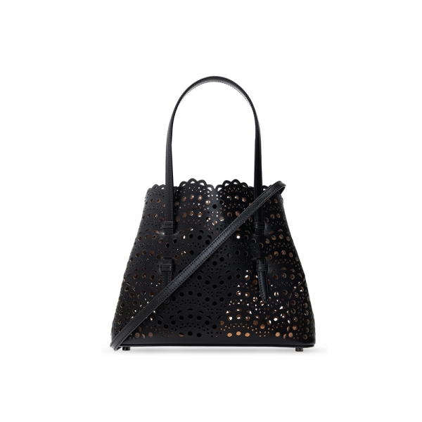 26SS 미나 MINA 25 펀칭 토트&숄더백 블랙 AA1S06725C0A44 999