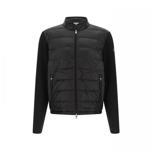 ◆당일◆26SS 로고 패치 믹스 니트 패딩자켓 블랙 9B000 18 M1131 999