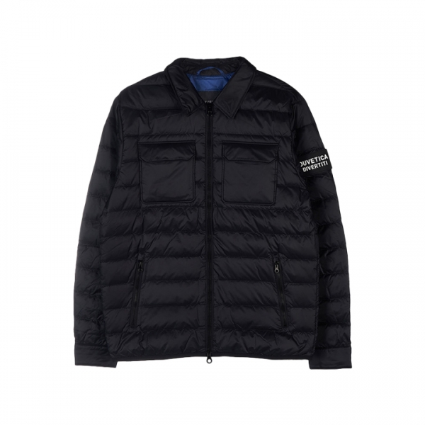 ◆당일◆25FW 보스케띠 BOSCHETTI 로고 패딩자켓 블랙 VUDJ06225K0001 BKS