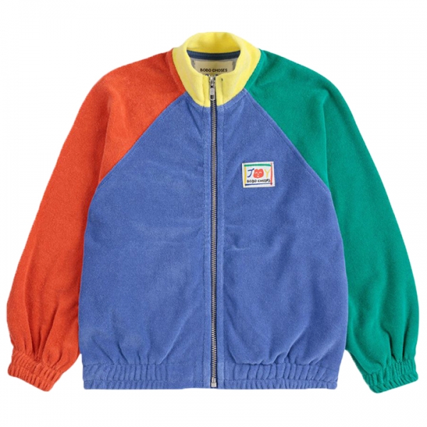 ◆키즈◆25SS 키즈 스마일링 컬러블록 로고 패치 자켓 멀티 B125AC048 991