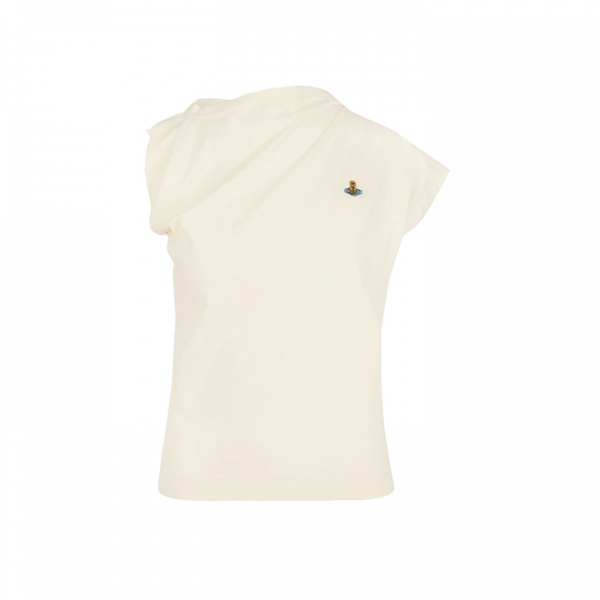 ◆당일◆25FW 헤보 HEBO 드레이프 티셔츠 아이보리 1504000A J001M A407