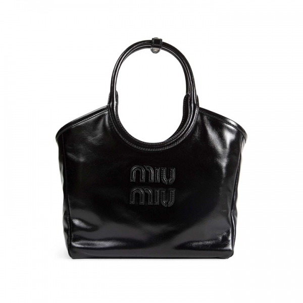 ◆당일◆26SS 로고 자수 아이비 토트&숄더백 블랙 5BA284 2IEO F0002