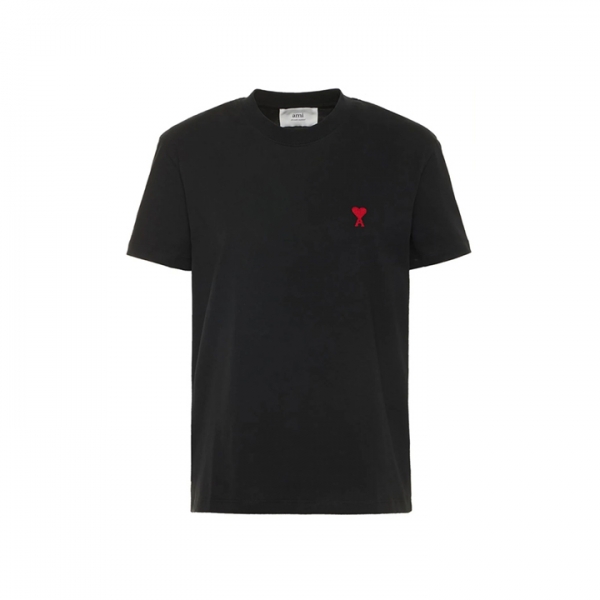 ◆당일◆26SS 하트 로고 자수 티셔츠 블랙 BFUTS035 724 001