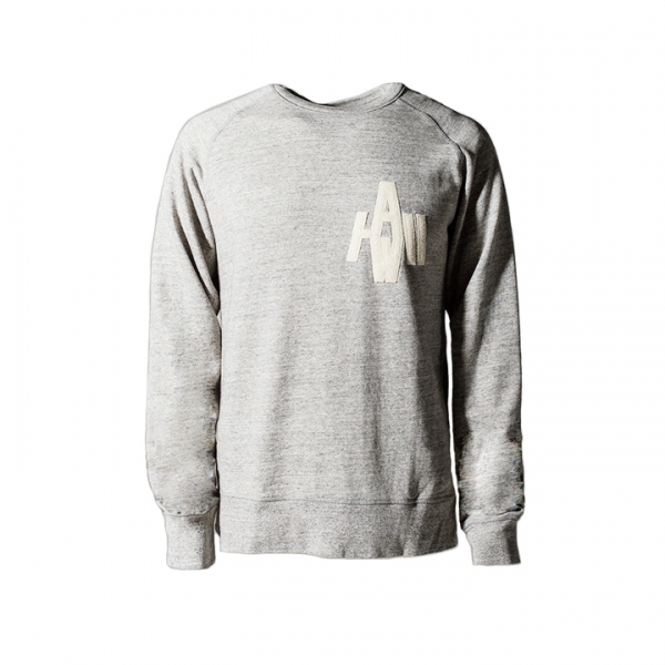 ◆15주년◆레터링 패치 맨투맨 그레이 G24U548 A1