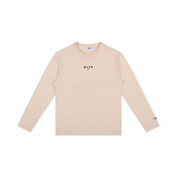 ◆키즈◆키즈 로고 프린트 롱슬리브 베이지 F4MSJUTH175 260