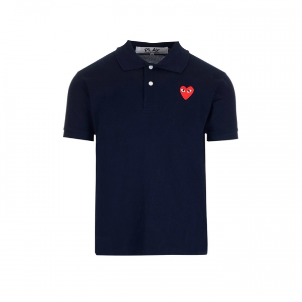 ◆당일◆26SS 레드 와펜 카라 티셔츠 네이비 AX-T006-051-2