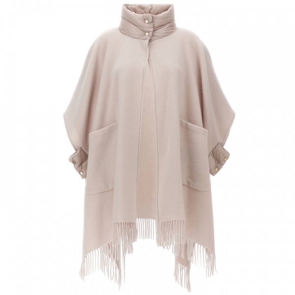 ◆당일◆23FW 패딩 하이넥 프린지 케이프 라이트핑크 GC00056DR 33395 1985
