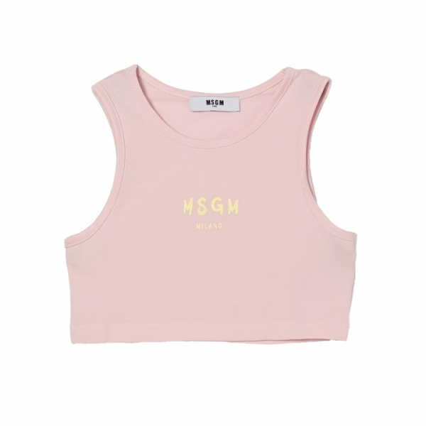 ◆키즈◆여성 크롭 저지 탑 핑크 S6MSJGTO011 MS076
